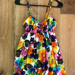 Strap babydoll flower dress